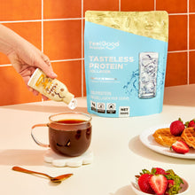 Vital Zing Cafe Drops with Tasteless Protein in coffee