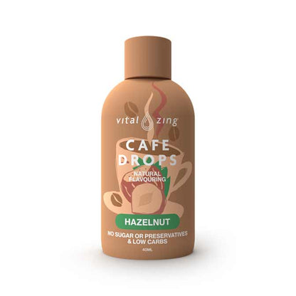 Vital Zing Cafe Drops Flavour Enhancer Hazelnut Flavour 40mL