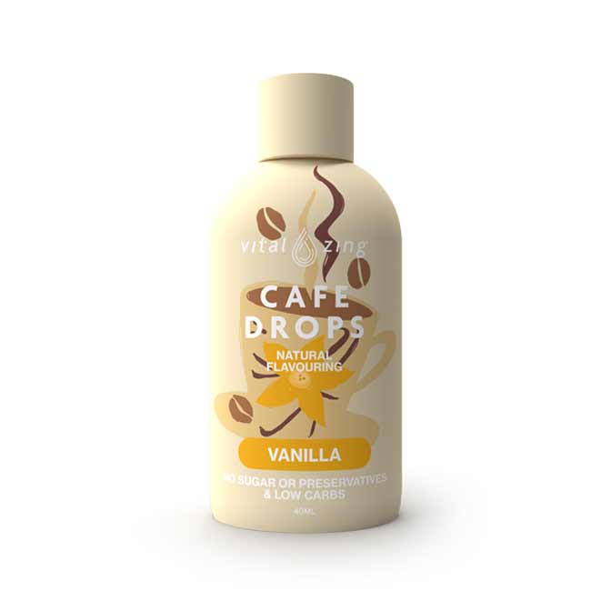 Vital Zing Cafe Drops Flavour Enhancer Vanilla Flavour 40mL