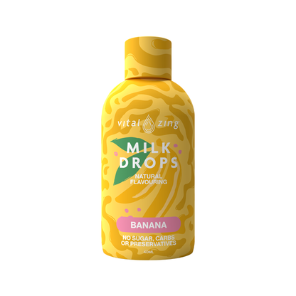 Vital Zing Milk Drops Single Bottle Banana 40mL
