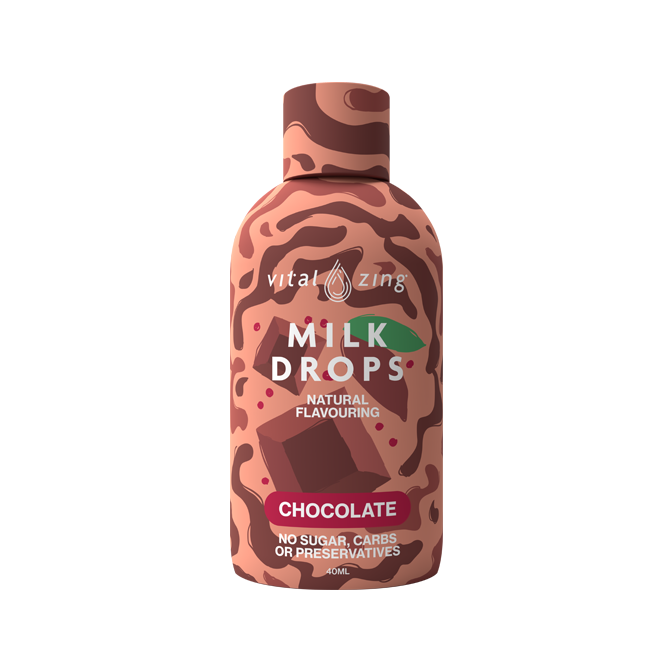 Vital Zing Milk Drops Single Bottle Chocolate 40mL