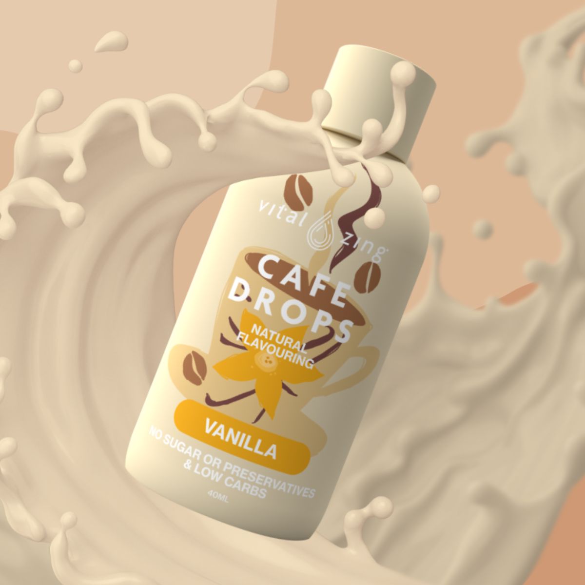 Vital Zing Vanilla Cafe Drops