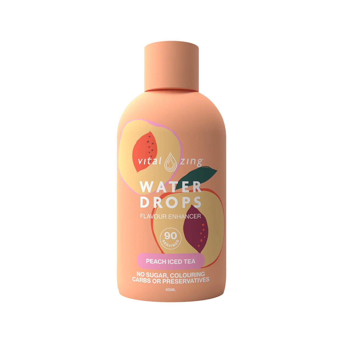 Vital Zing Water Drops Flavour Enhancer Peach Iced Tea Flavour