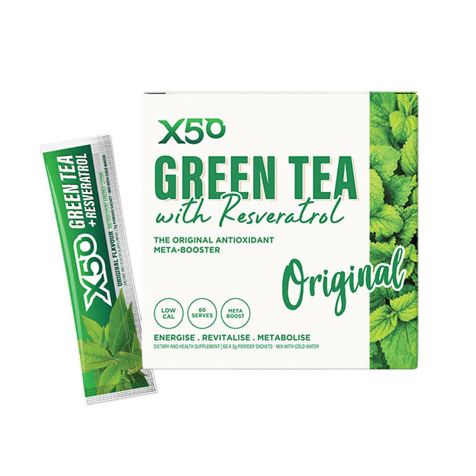 X50 Green Tea with Resveratrol 60 Serves Original Flavour