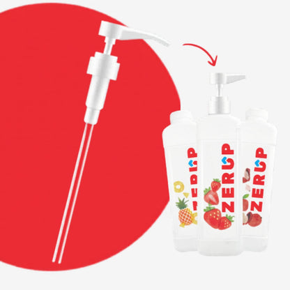 Zerup Pump on red background