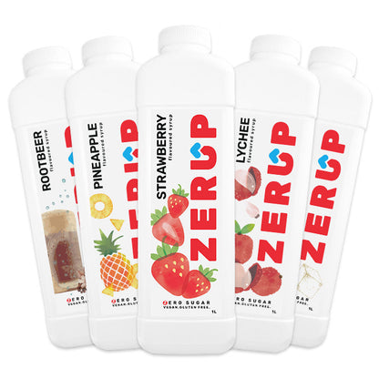 Zerup Zero Sugar Free Syrup 5 flavours