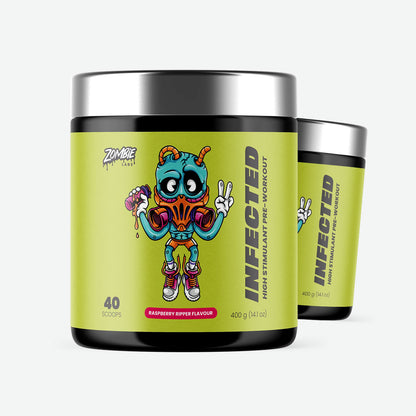 Zombie Labs Infected pre workout 40 scoops 400g 2 flavours
