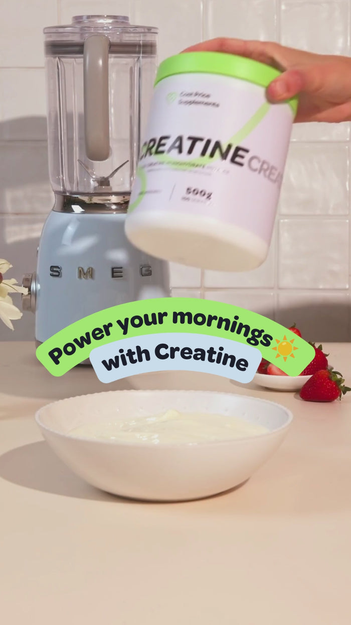Load video: Mix your creatine in yoghurt